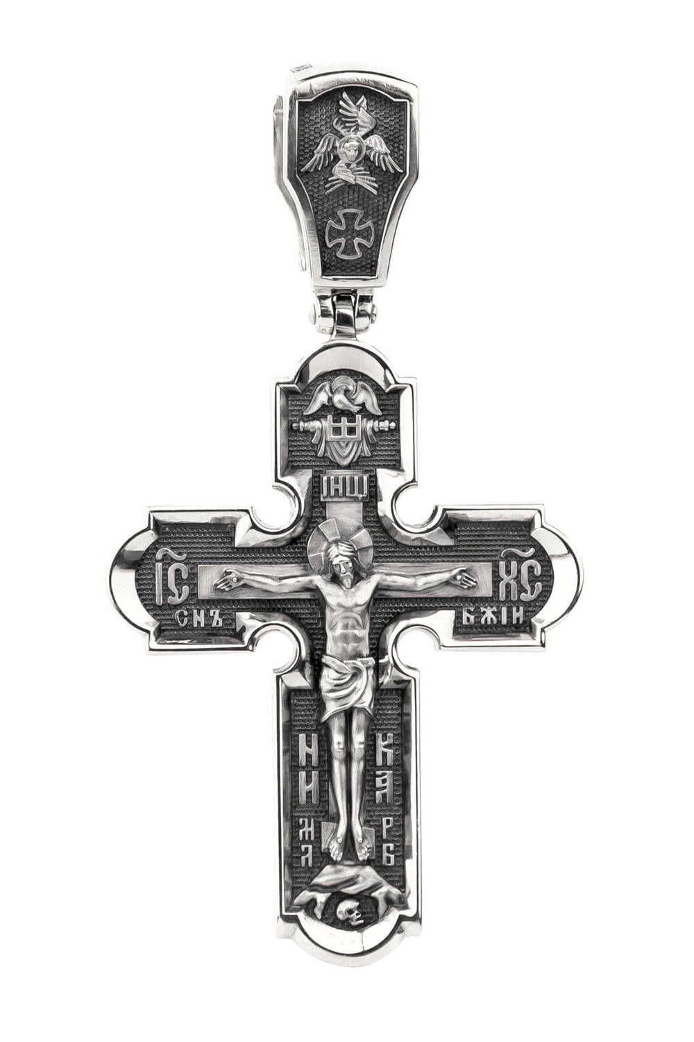 Крест из белого золота 585 пробы