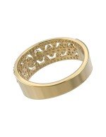 Кольцо из лимонного золота c бриллиантами