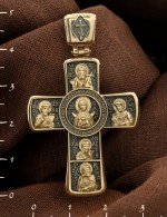 Крест из лимонного золота