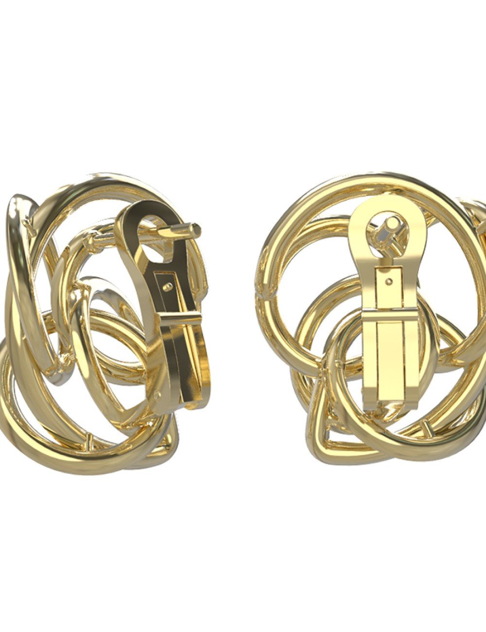 Серьги из лимонного золота c бриллиантами