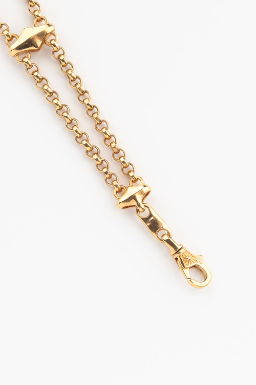 Браслет из красного золота 585 пробы c ониксом