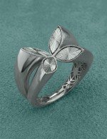 Кольцо из белого золота