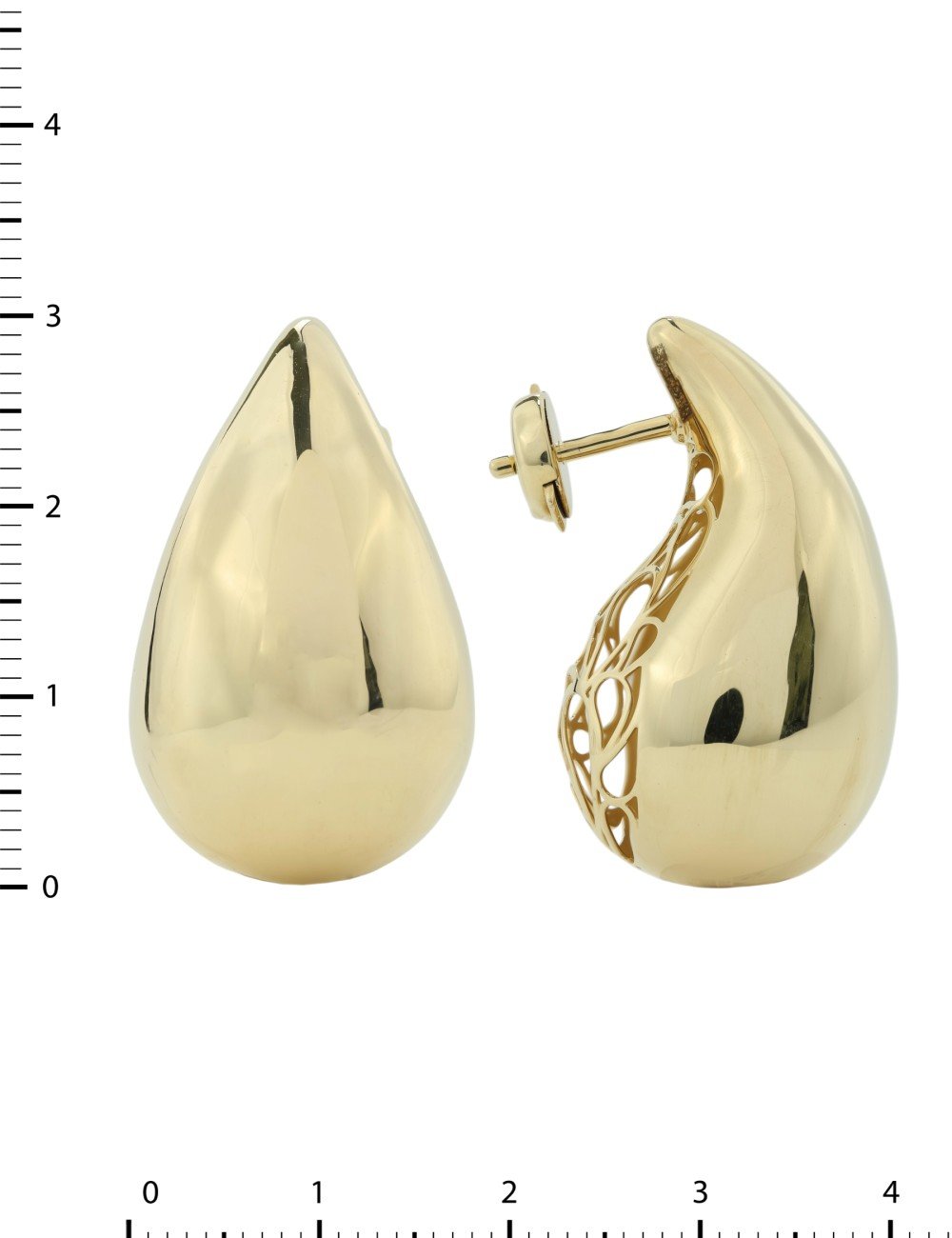 Серьги из лимонного золота