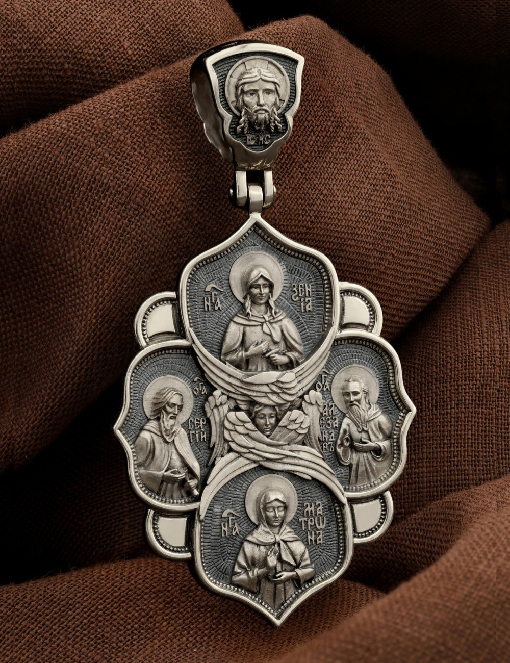 Образок из белого золота