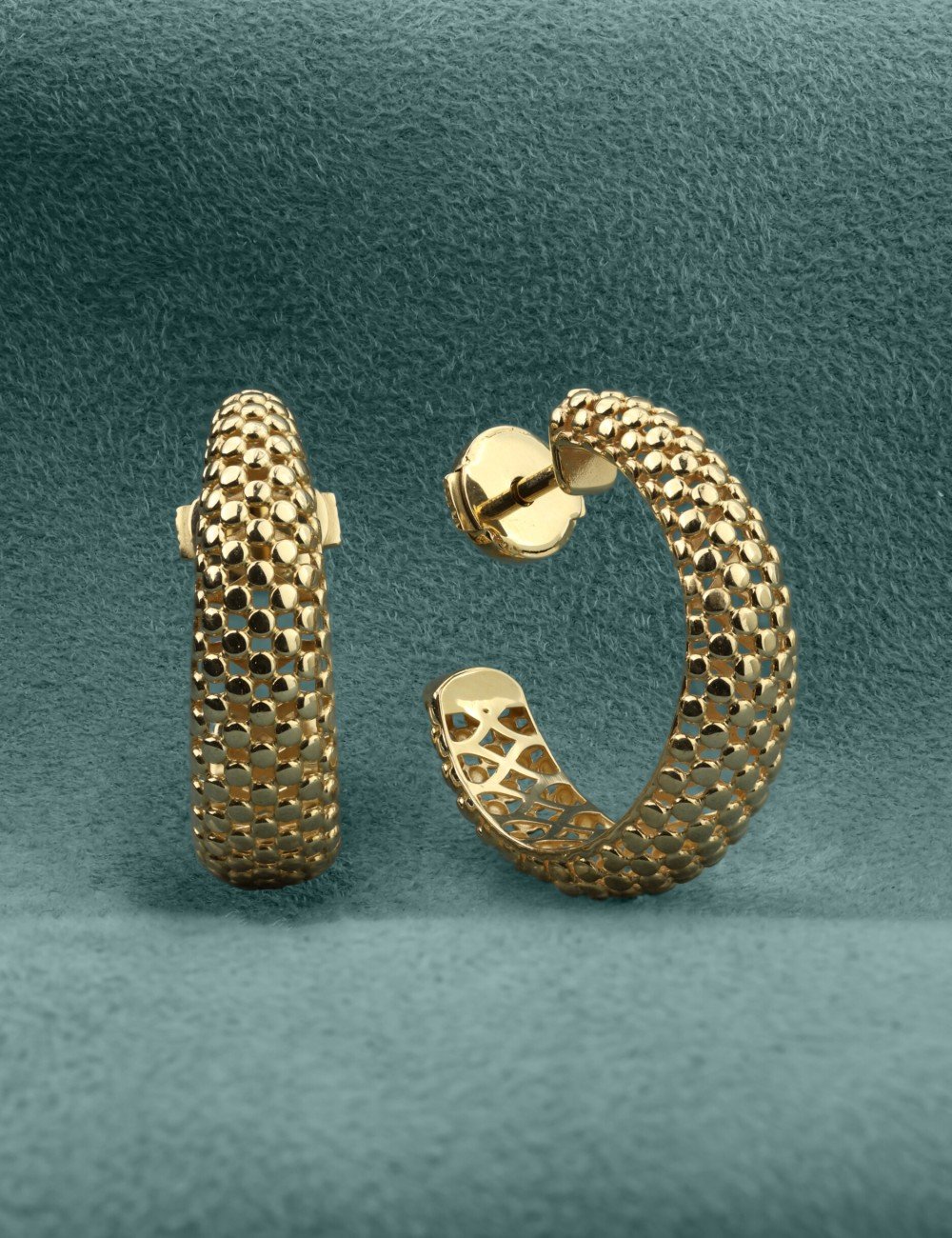 Серьги из лимонного золота