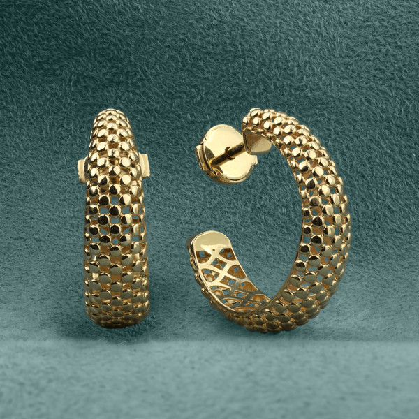 Серьги из лимонного золота 585 пробы