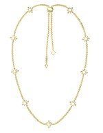 Колье из лимонного золота c агатом