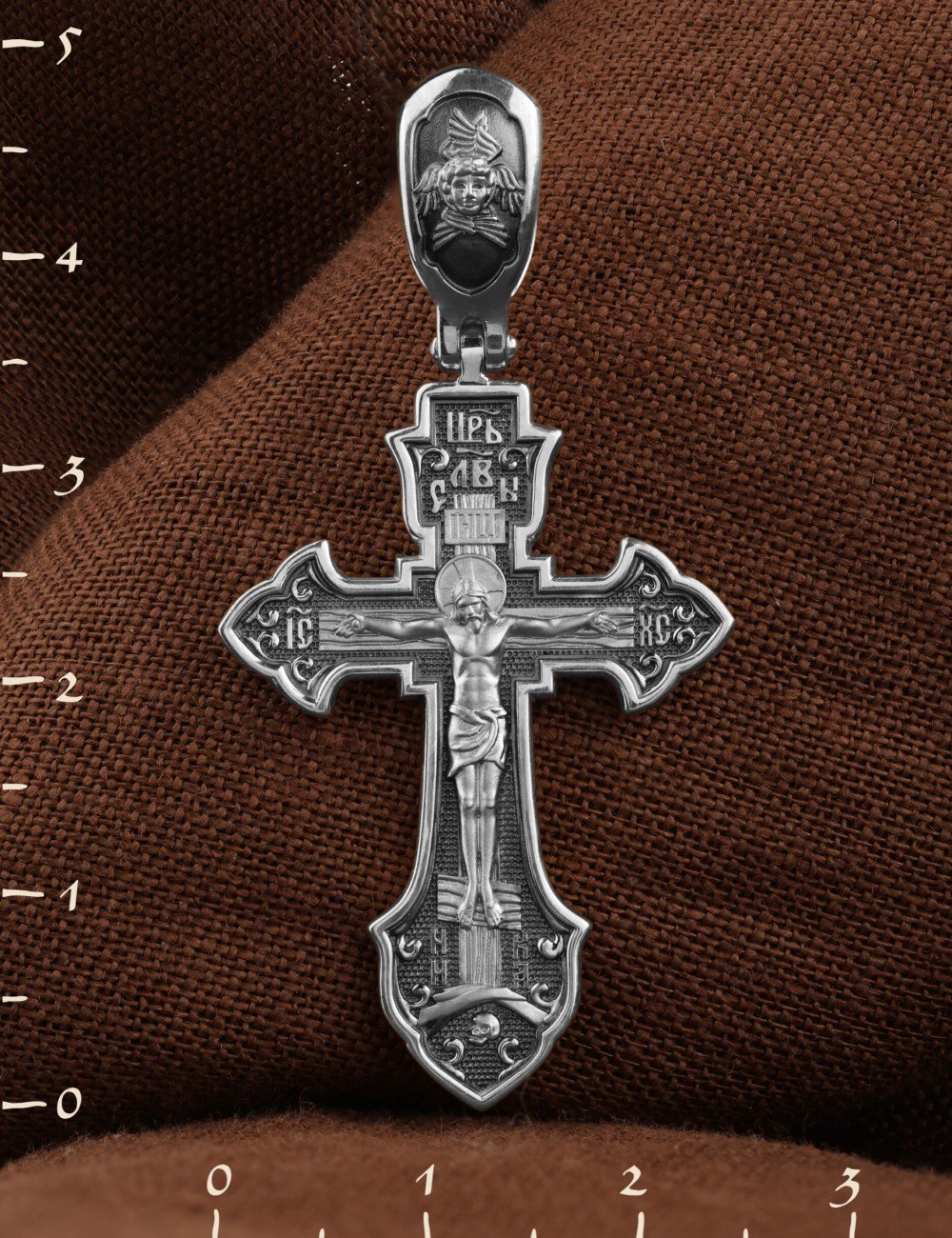 Крест из белого золота