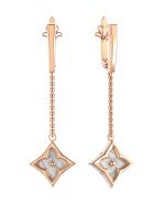 Серьги из золота c перламутром