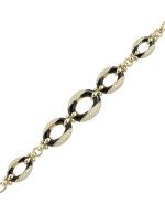 Браслет из лимонного золота c бриллиантами и ониксом