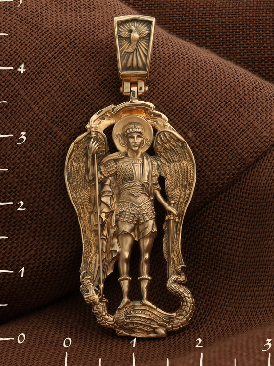 Нательная икона из красного золота 585 пробы