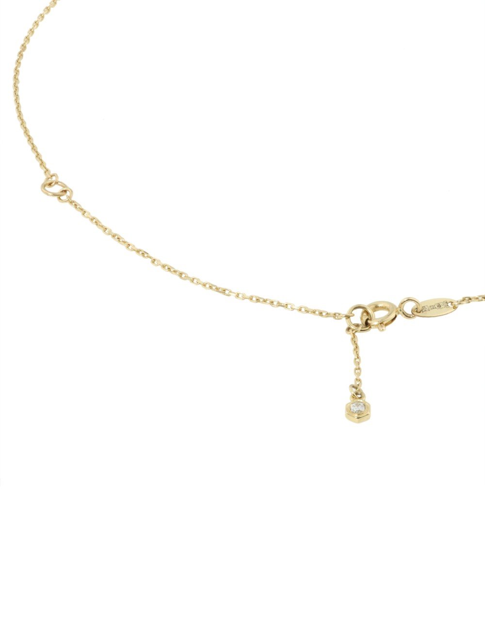 Колье из лимонного золота c бриллиантами и малахитом