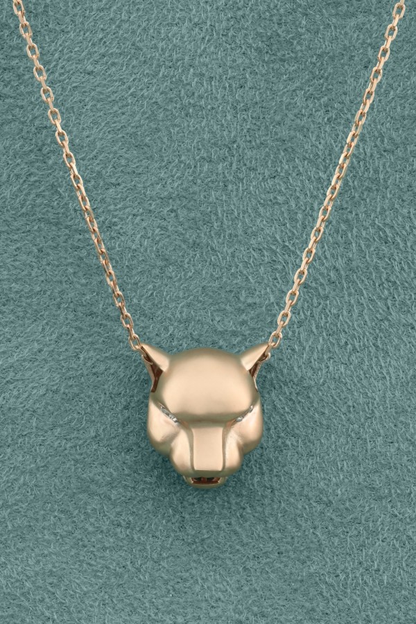 Колье из красного золота 585 пробы c бриллиантами