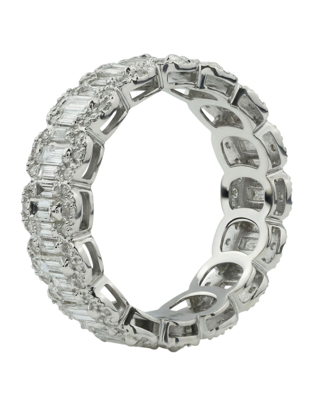 Кольцо из белого золота c бриллиантами