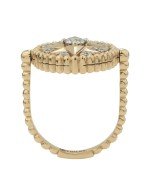 Кольцо из лимонного золота c бриллиантами