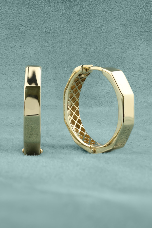 Серьги из лимонного золота 585 пробы