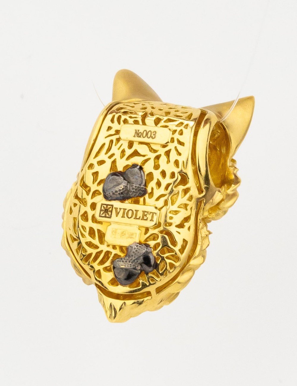 Подвеска из лимонного золота c эмалью