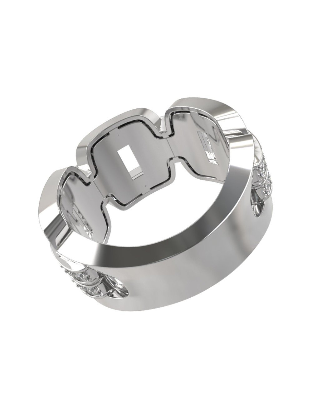 Кольцо из белого золота c бриллиантами