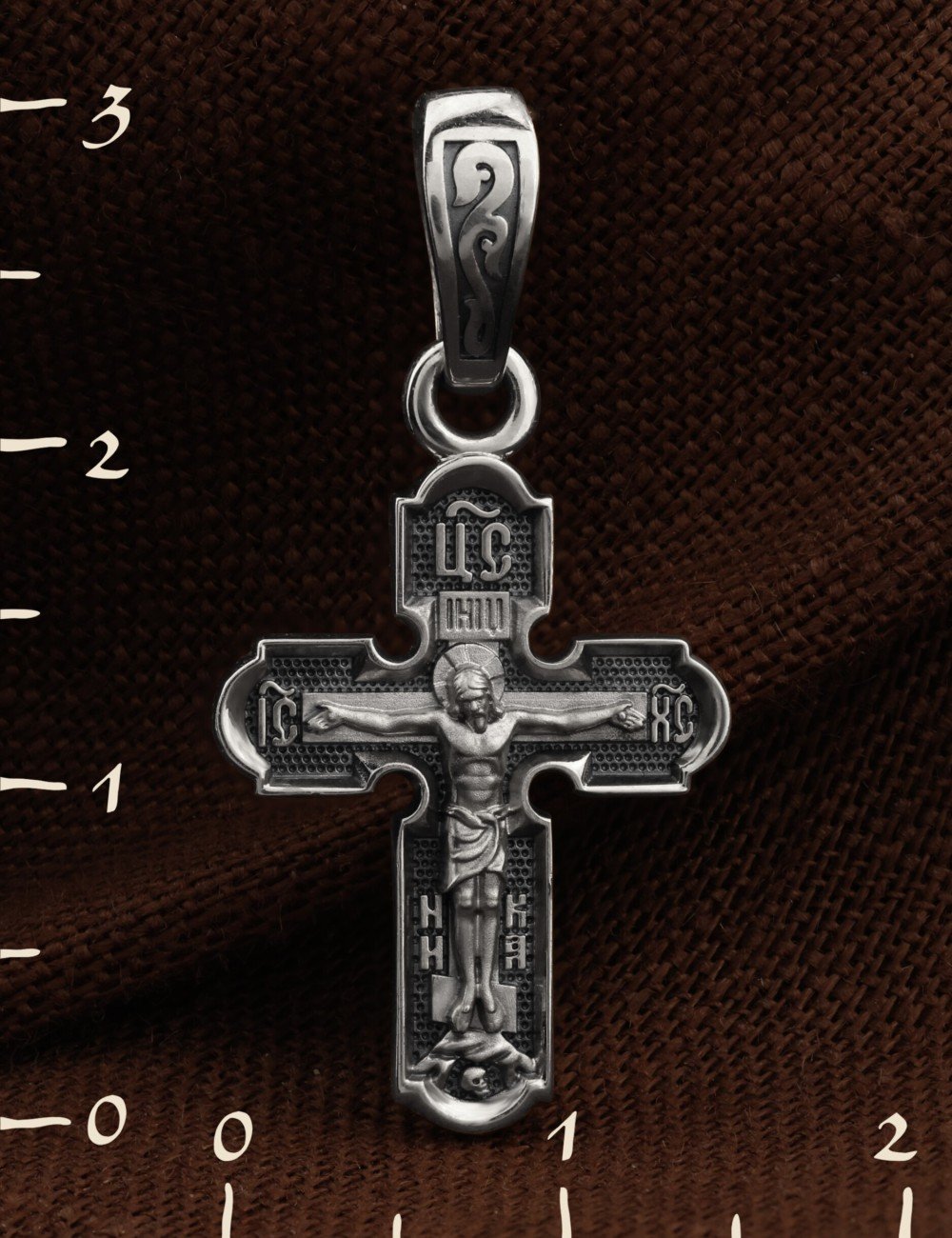 Крест из белого золота