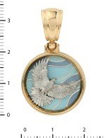 Подвеска из золота c эмалью