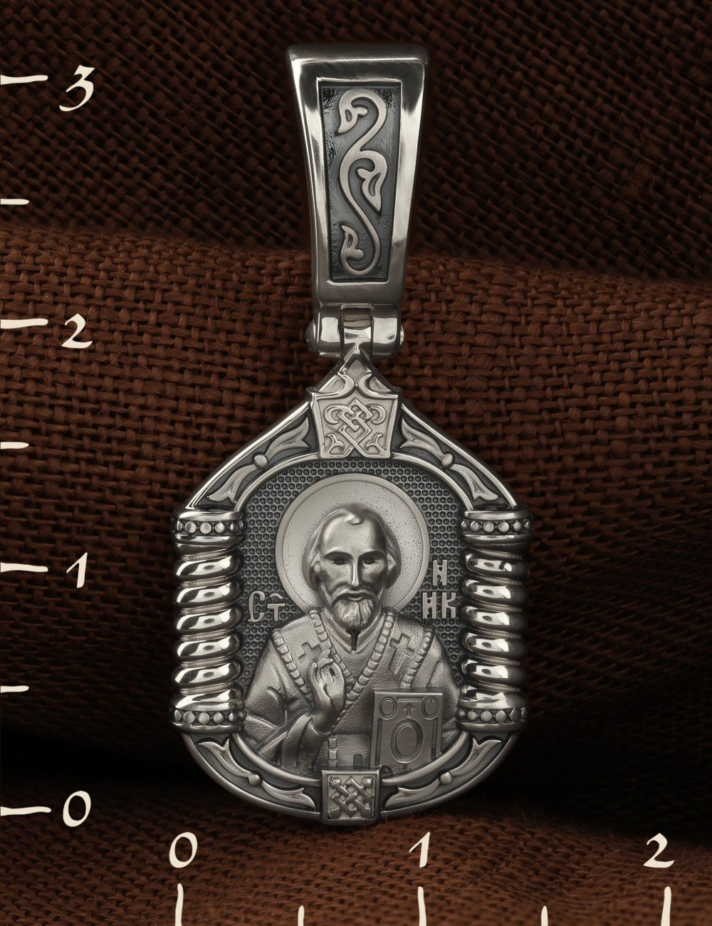 Образок из белого золота