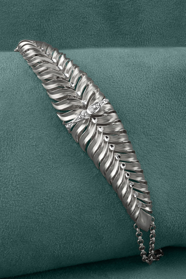 Браслет из белого золота 585 пробы