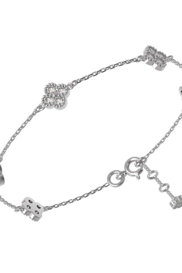 Браслет из белого золота c бриллиантами