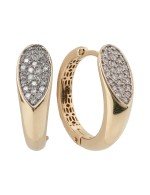 Серьги из золота c бриллиантами