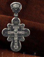 Крест из белого золота