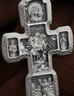 Крест из белого золота