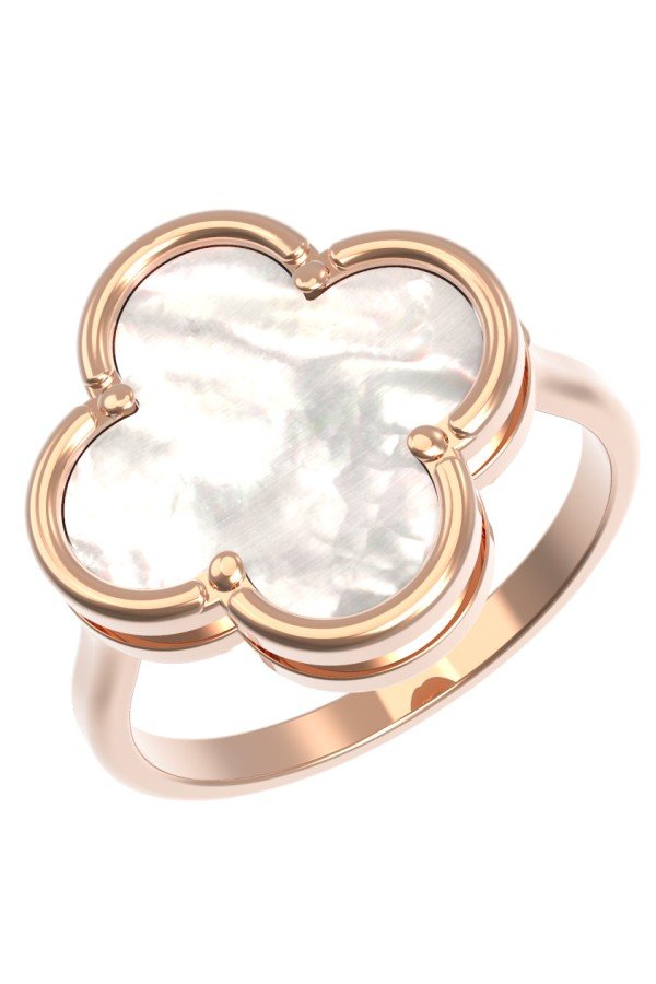 Кольцо из золота c перламутром