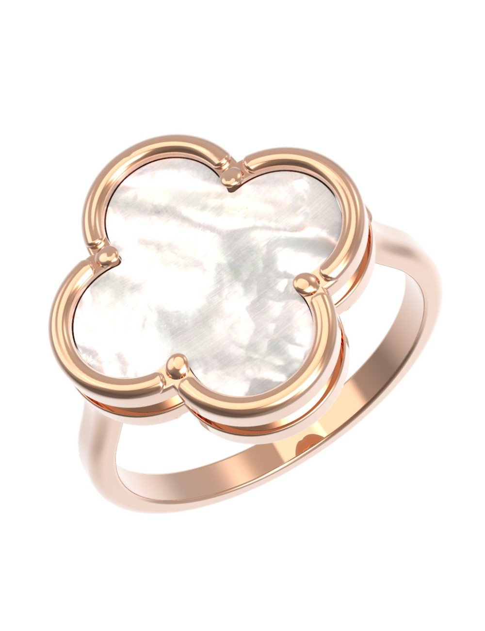 Кольцо из золота c перламутром