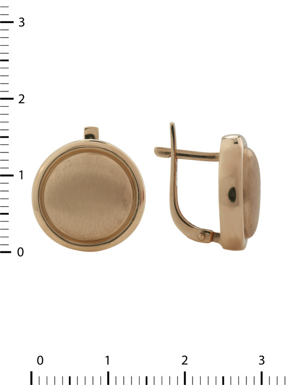 Серьги из красного золота 585 пробы