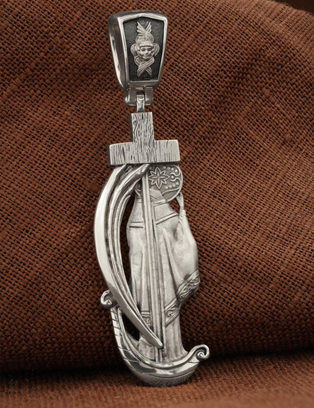 Образок из белого золота