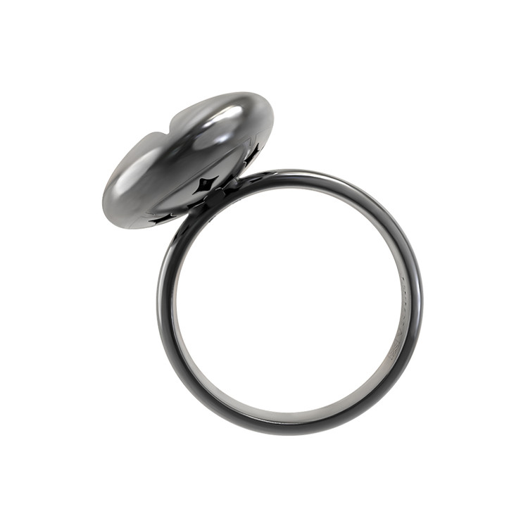 Кольцо из белого золота 585 пробы c бриллиантами