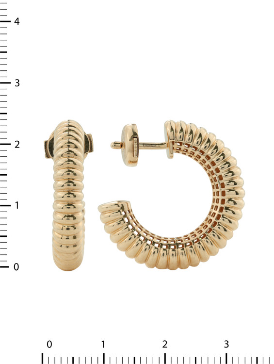 Серьги из красного золота 585 пробы