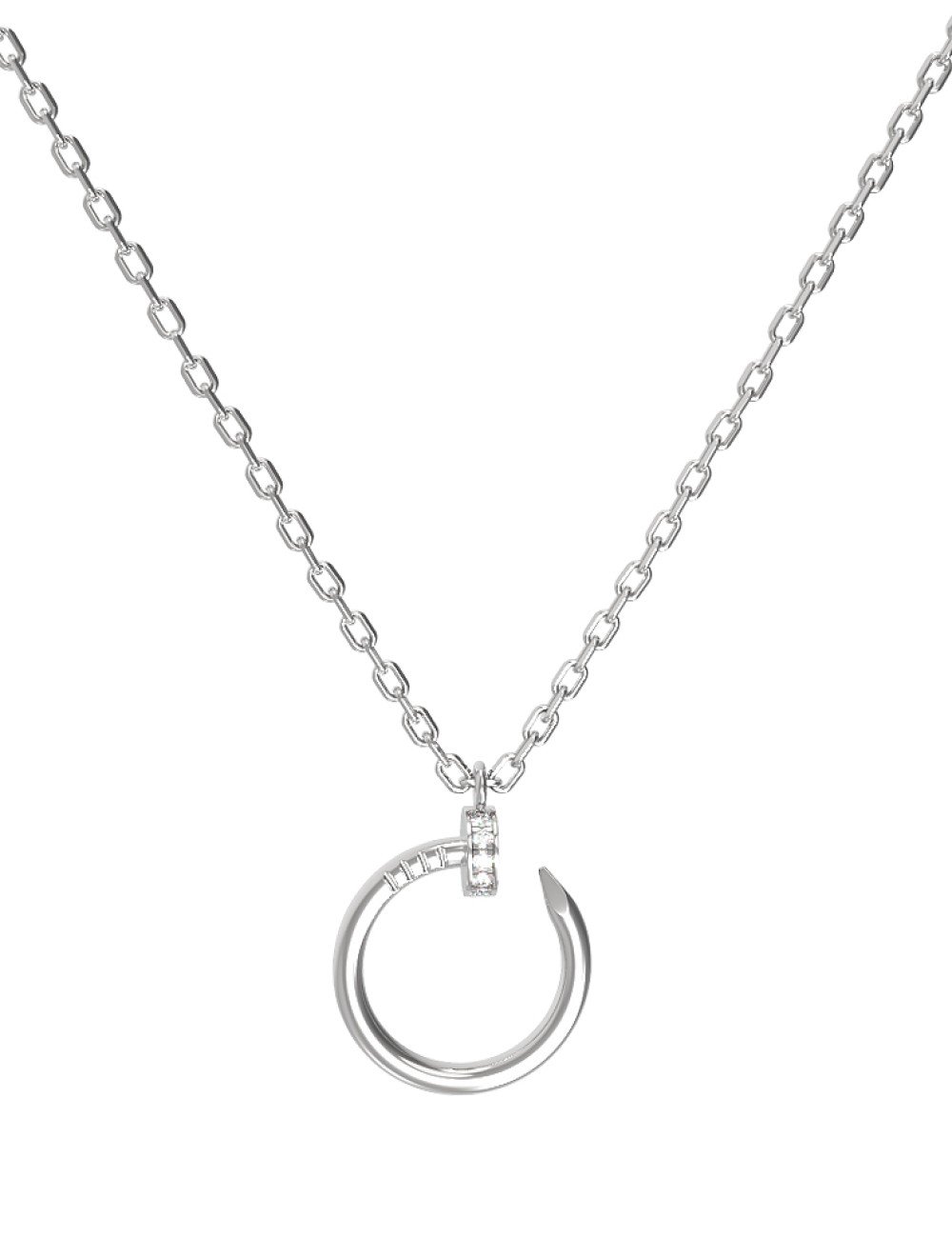 Колье из белого золота c бриллиантами