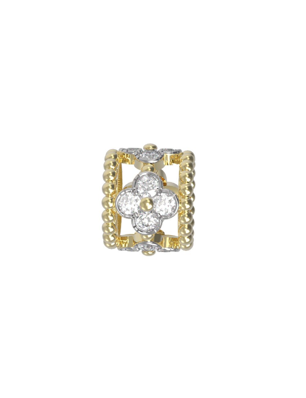 Подвеска из лимонного золота c бриллиантами