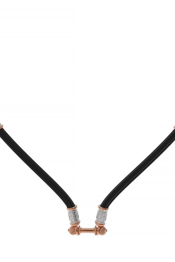 Шнурок шёлковый из золота c шёлковым шнурком