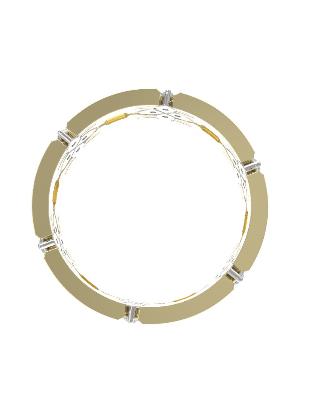 Кольцо из лимонного золота c бриллиантами