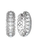 Серьги из белого золота c бриллиантами