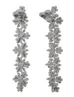 Серьги из белого золота c бриллиантами