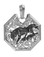 Подвеска из белого золота