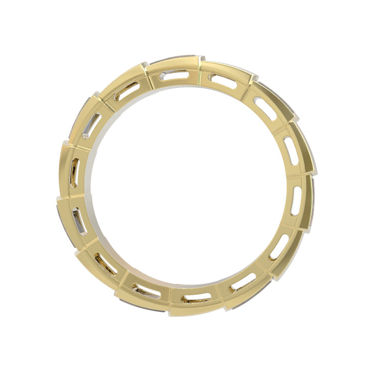 Кольцо из лимонного золота 585 пробы c малахитом