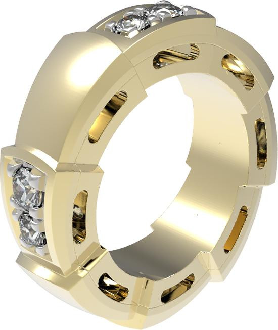 Подвеска из лимонного золота 585 пробы c бриллиантами