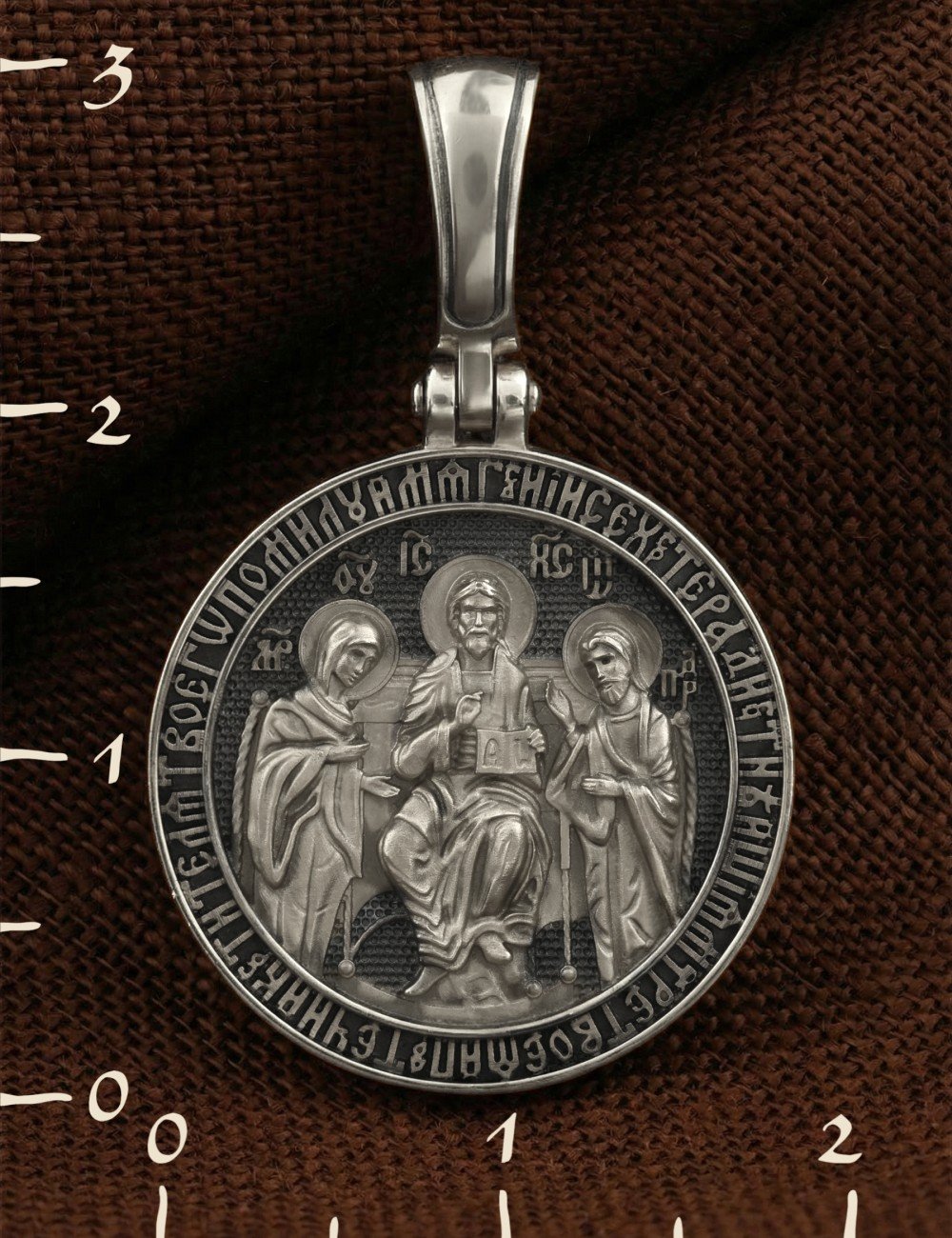 Образок из белого золота