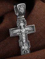 Крест из белого золота