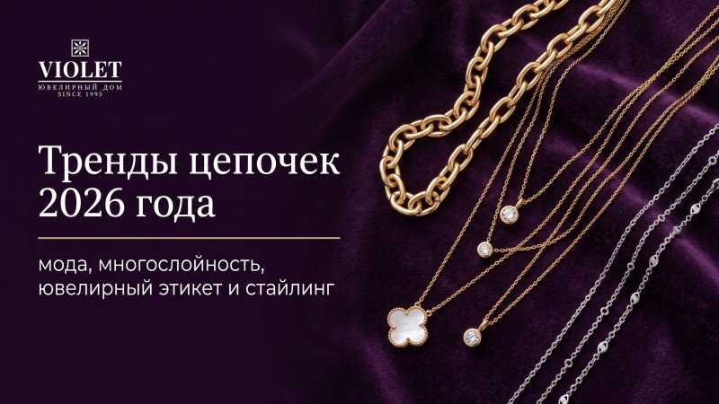 Тренды цепочек 2026 года: мода, многослойность, ювелирный этикет и стайлинг