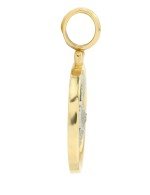 Подвеска из лимонного золота c эмалью