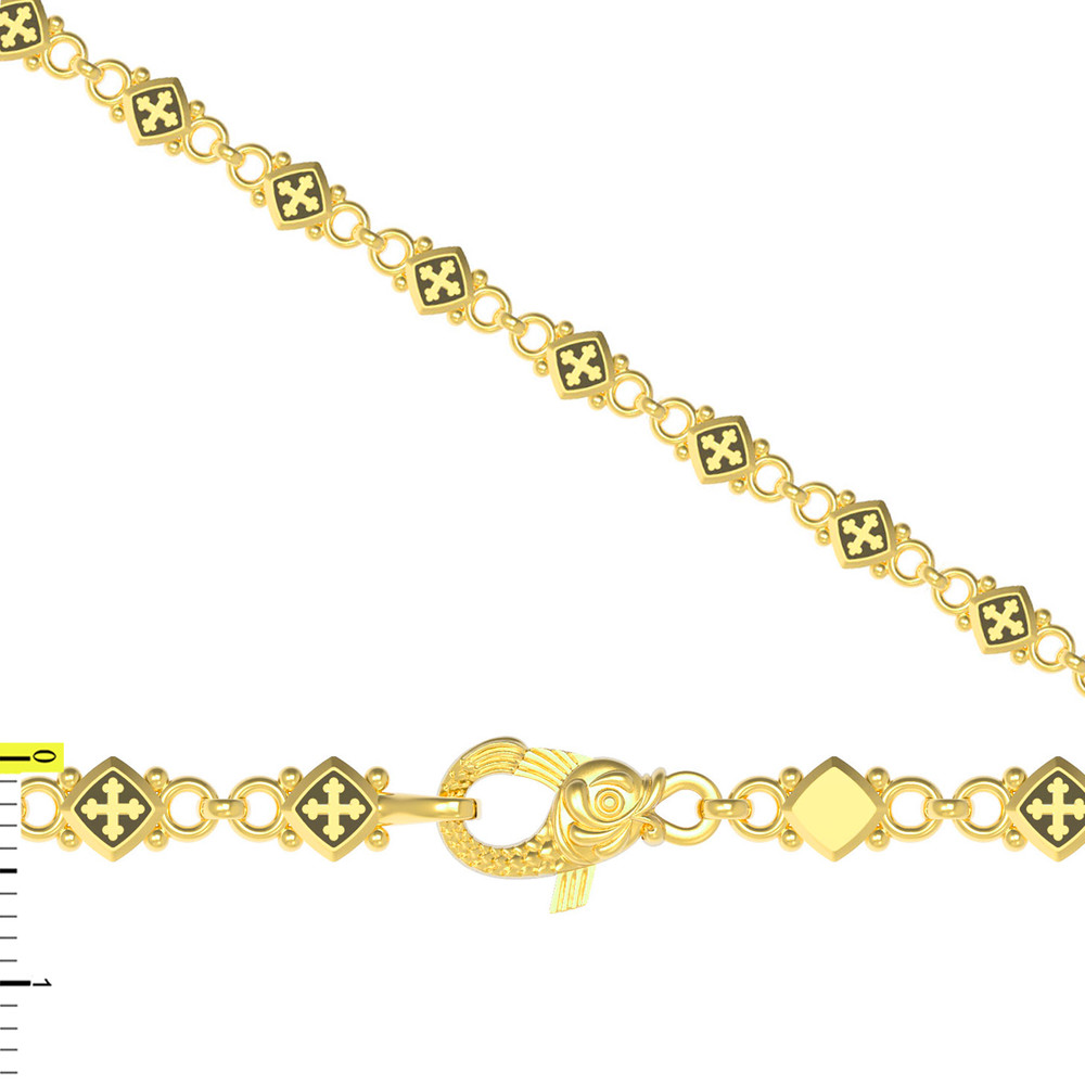 Браслет из лимонного золота 585 пробы